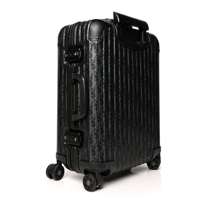 Christian Dior X RIMOWA Aluminum Zucca Print Roll Away Carry On Luggage 2 of 16