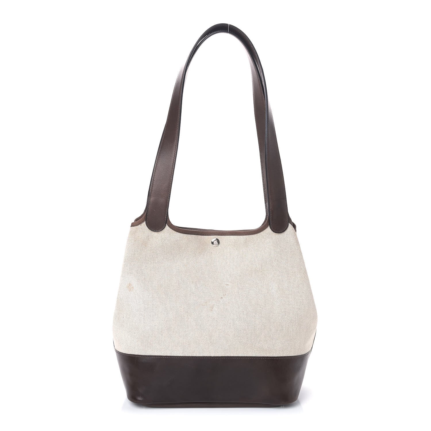 Hermes Toile Swift Picotin 26 GM Chocolate 1 of 7