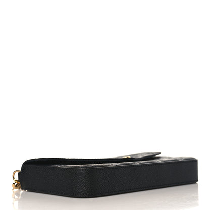 Louis Vuitton Empreinte Pochette Felicie Chain Wallet Black 5 of 11