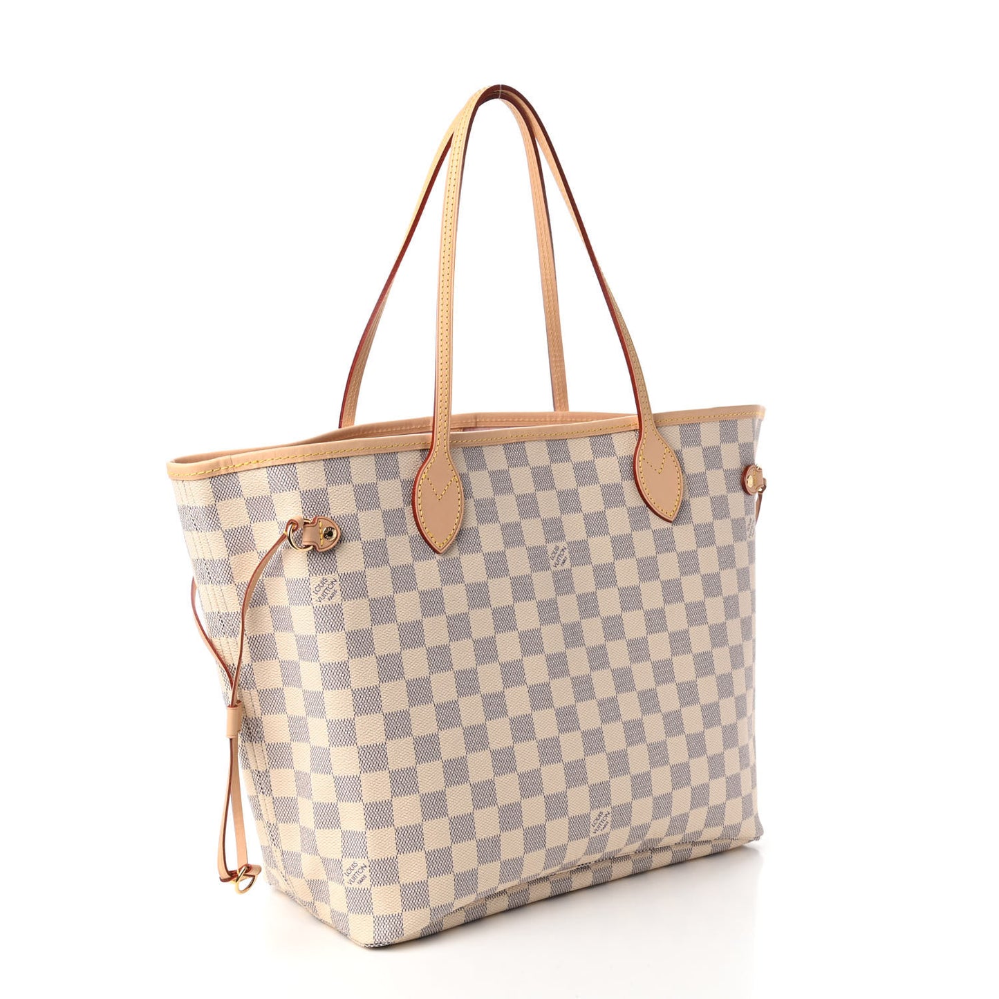 Damier Azur Neo Neverfull MM Rose Ballerine