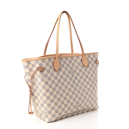 Louis Vuitton Damier Azur Neo Neverfull MM Rose Ballerine 3 of 10