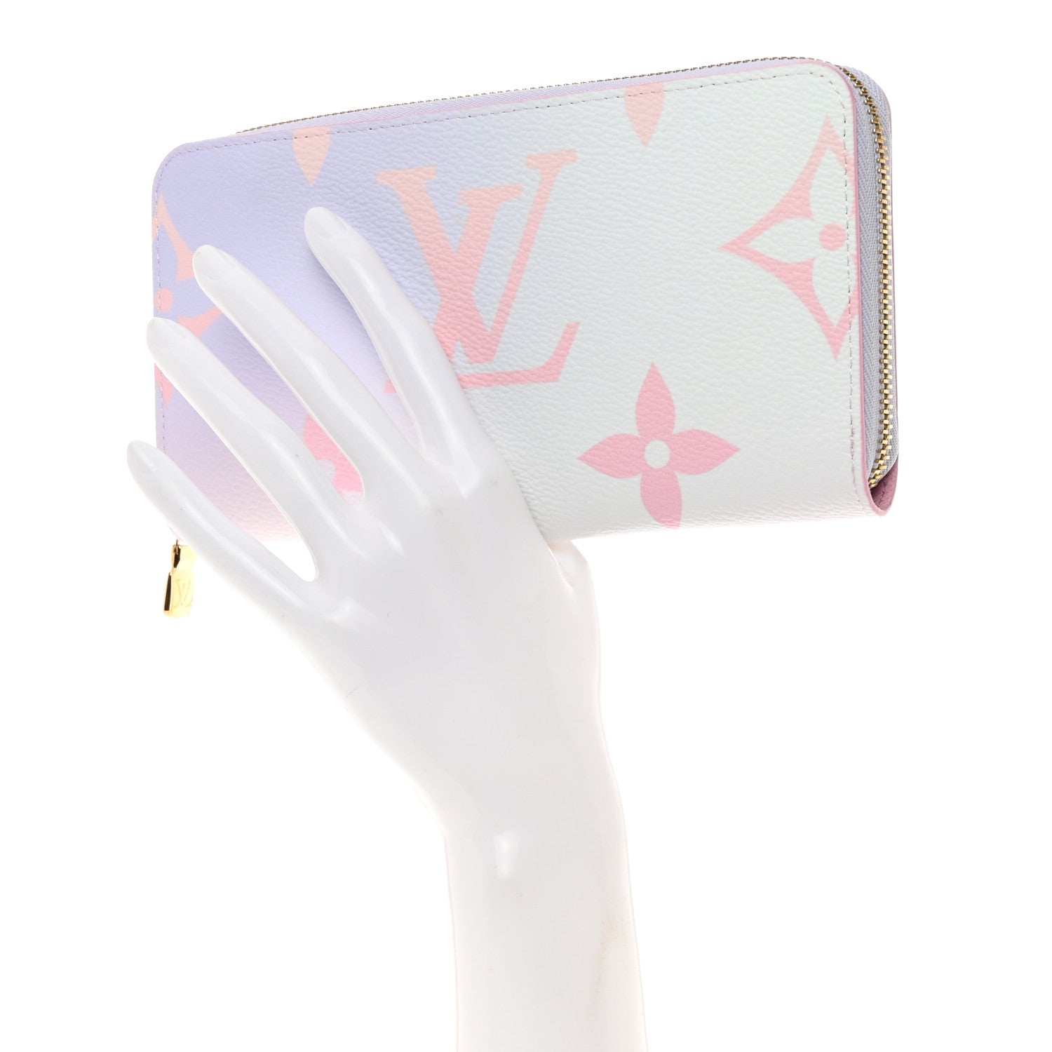 Louis Vuitton Monogram Giant Spring In The City Zippy Wallet Sunrise Pastel 2 of 7