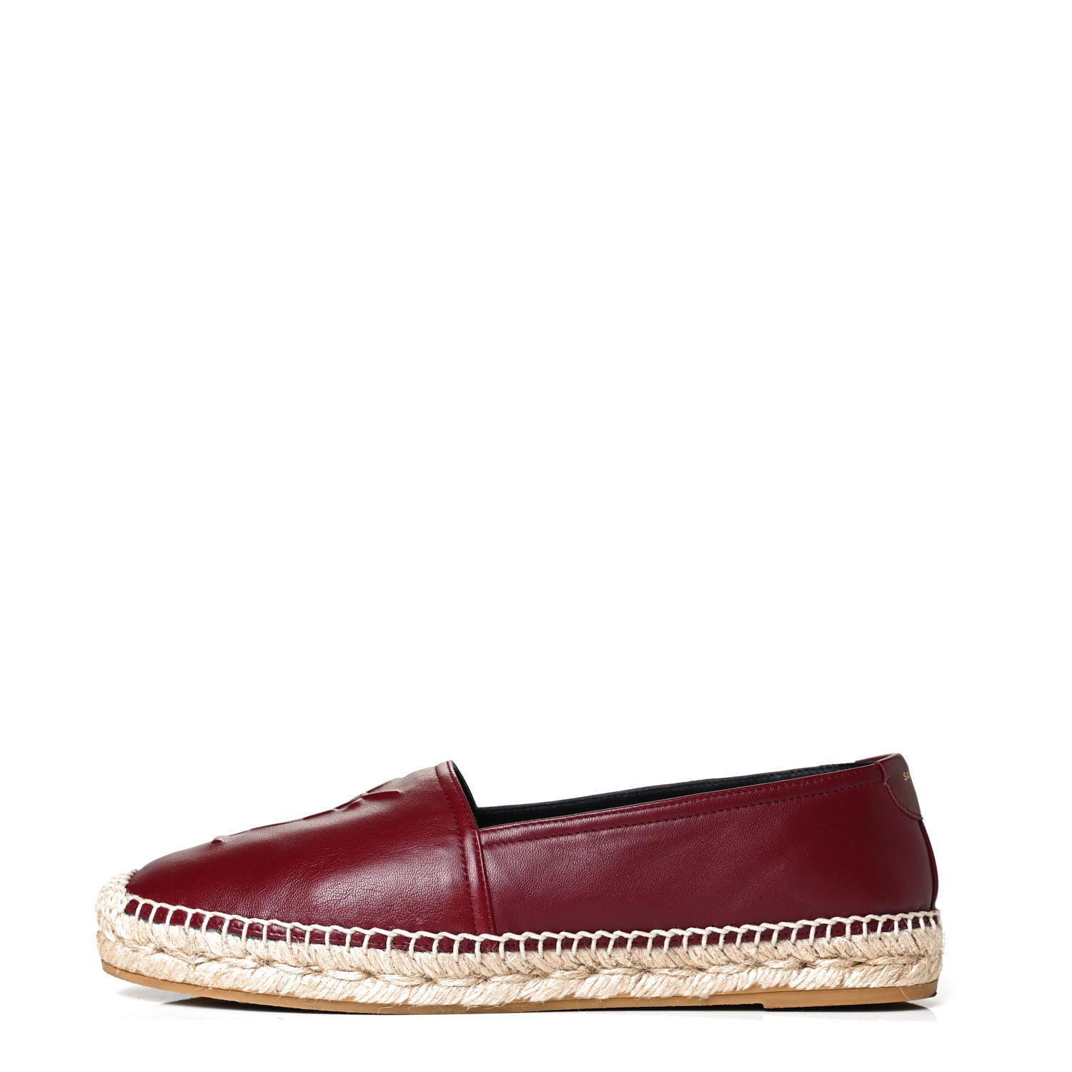Saint Laurent Nappa Vendome Monogram Espadrilles 37 Barolo 1 of 11