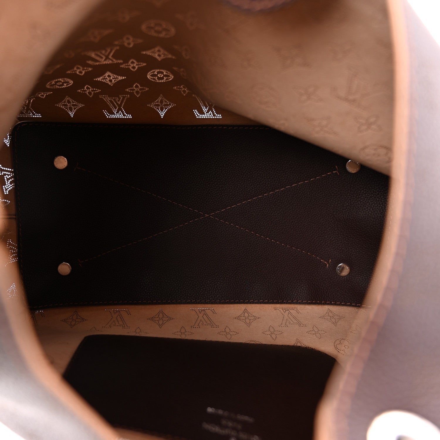 Louis Vuitton Mahina Carmel Hobo Chocolate 5 of 10