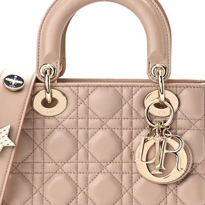 Christian Dior Lambskin Cannage Small Lucky Badges My Lady Dior Taupe 23 of 25