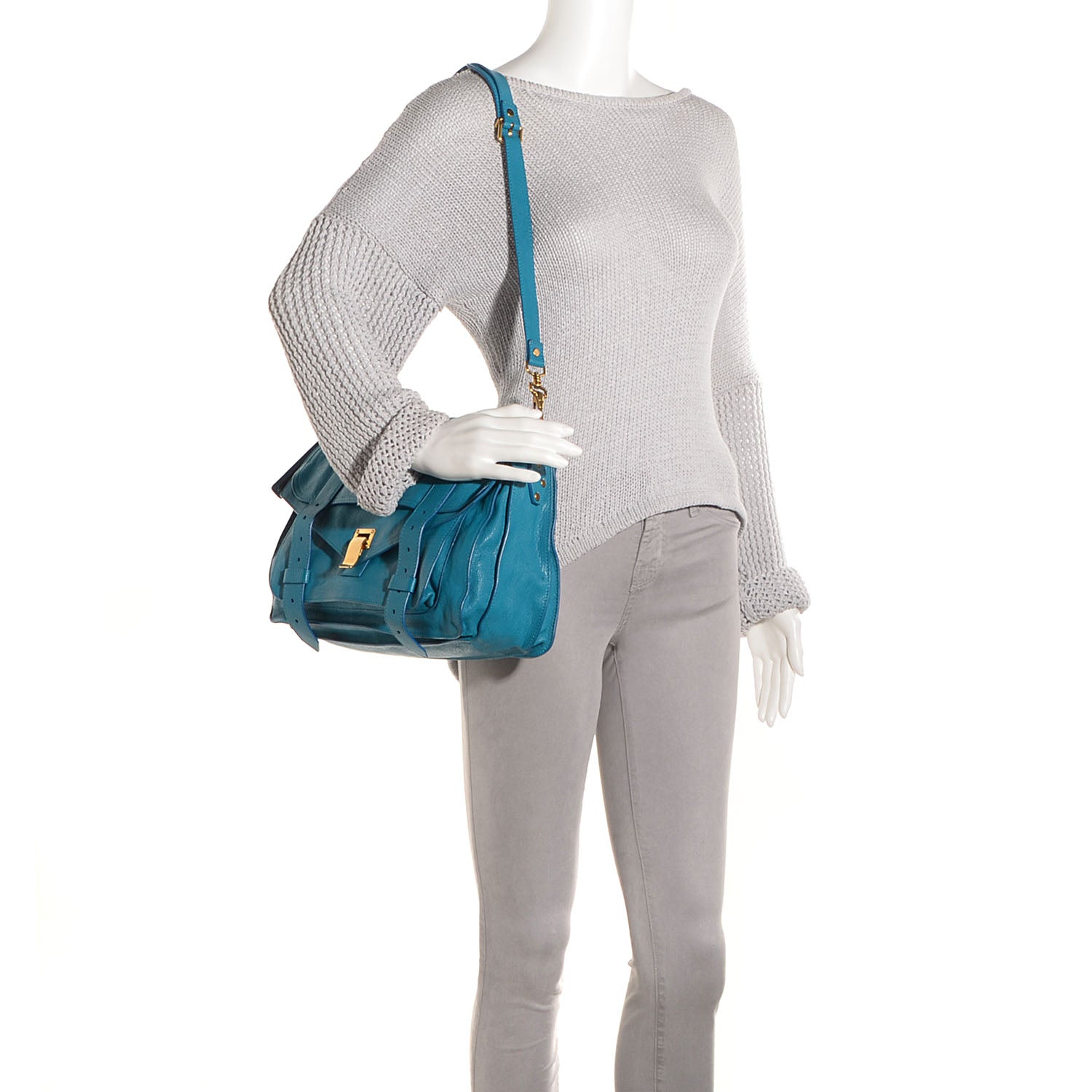 Proenza Schouler Lambskin Medium PS1 Satchel Oahu 2 of 14