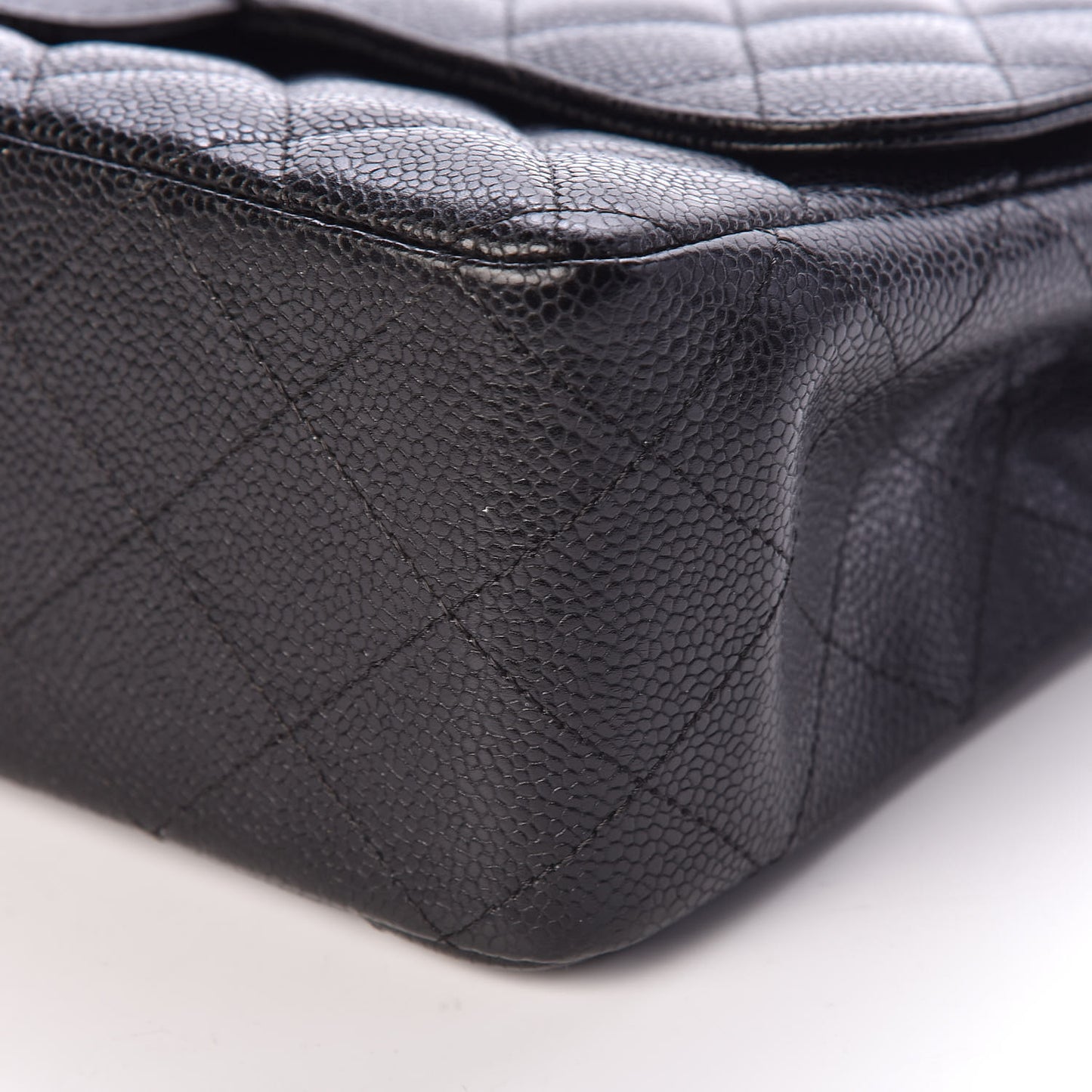 Caviar Quilted Jumbo Single Flap Black