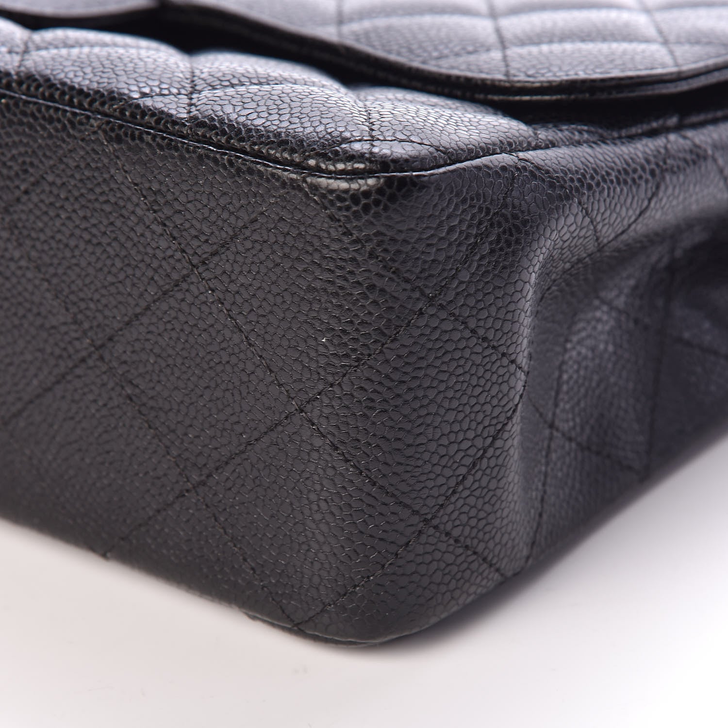 Chanel Caviar Quilted Jumbo Single Flap Black 6 of 11