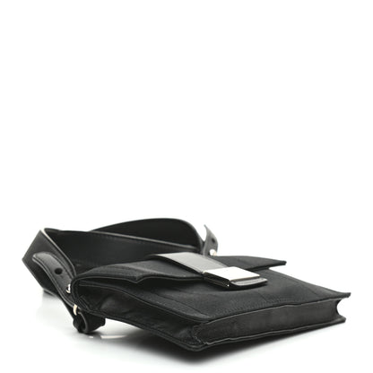 Fendi Recycled Nylon Vitello Grace Light Pequin Baguette Belt Pouch Black 4 of 8