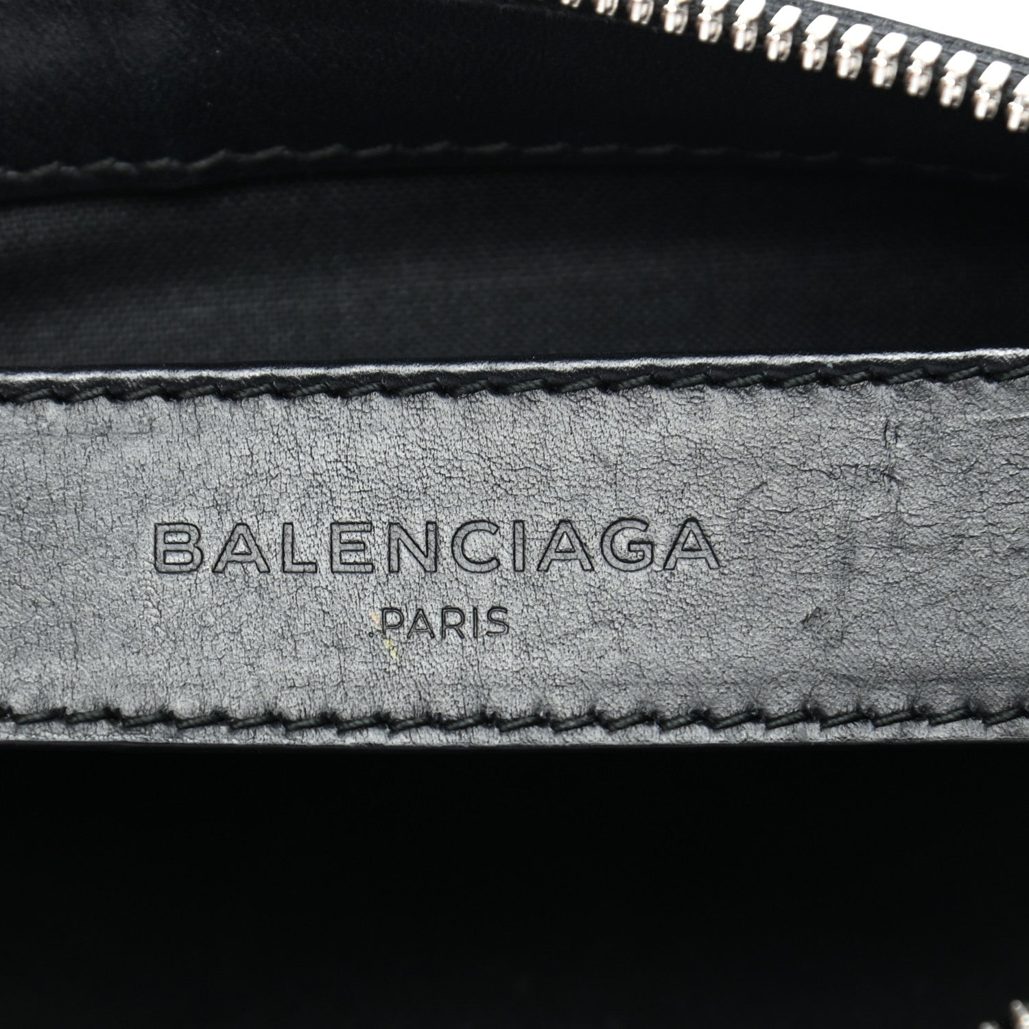 Balenciaga Calfskin Cotton Canvas Striped Logo Clutch Red 6 of 8