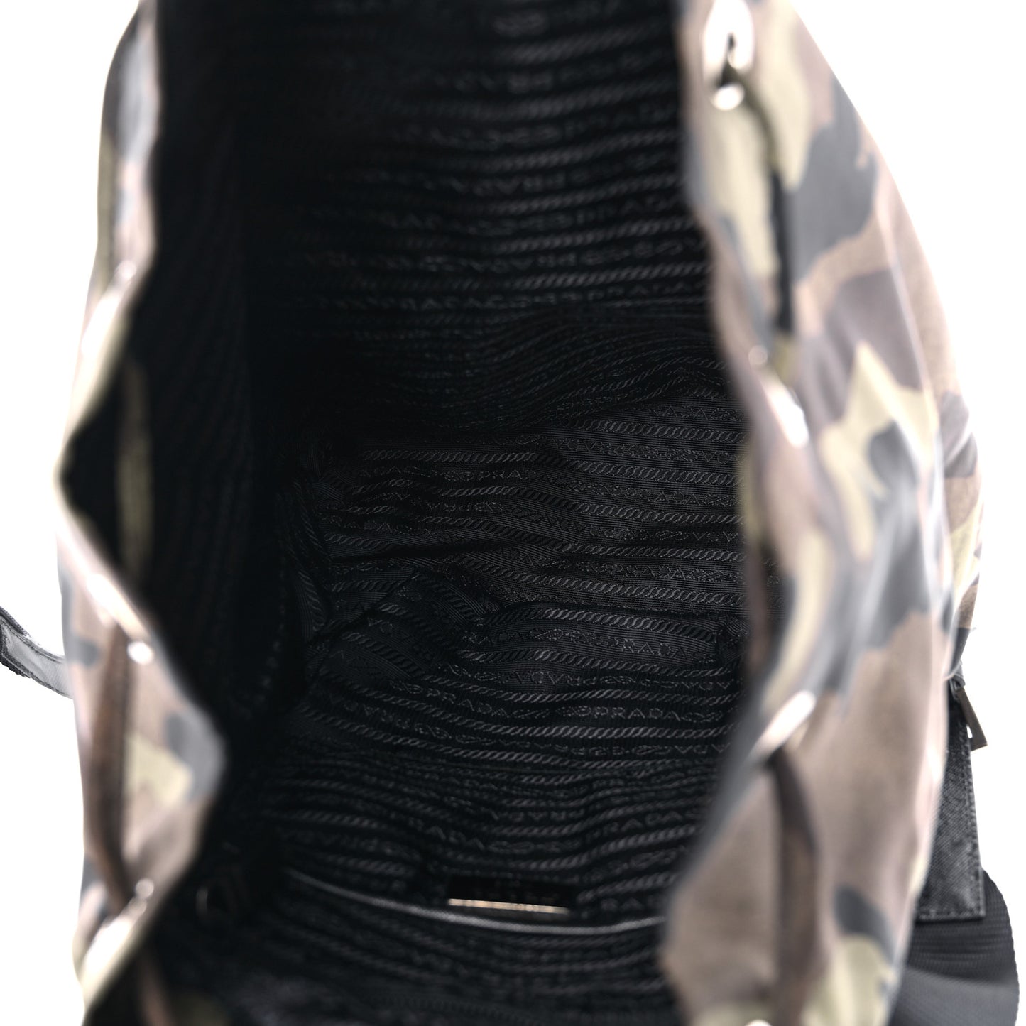 Tessuto Nylon Camouflage Print Cinch Backpack Mimetico