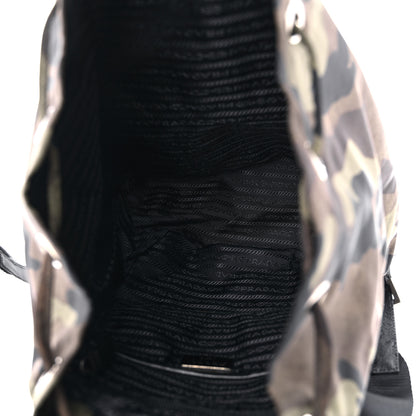 Prada Tessuto Nylon Camouflage Print Cinch Backpack Mimetico 5 of 10