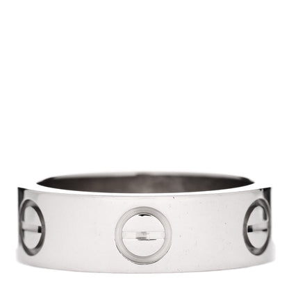 Cartier 18K White Gold 5.5mm LOVE Ring 49 4.75 3 of 4