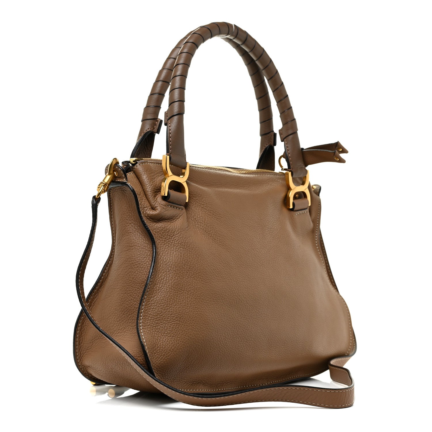 Chloe Calfskin Medium Marcie Satchel Nut 2 of 8
