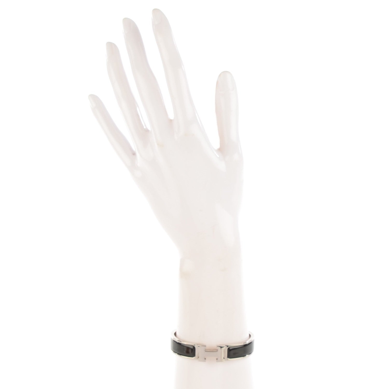 Hermes Enamel Narrow Clic Clac H Bracelet PM Black 2 of 5