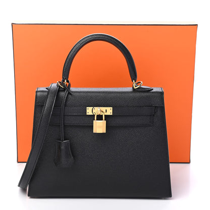 Hermes Epsom Kelly Sellier 25 Black 11 of 11