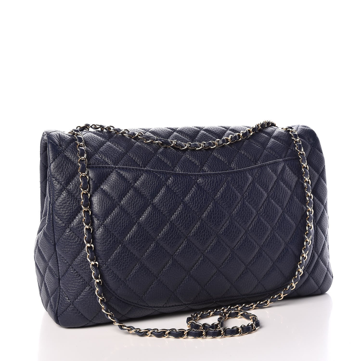 Chanel Calfskin Quilted Small XXL Travel Flap Bag Navy 3 of 9