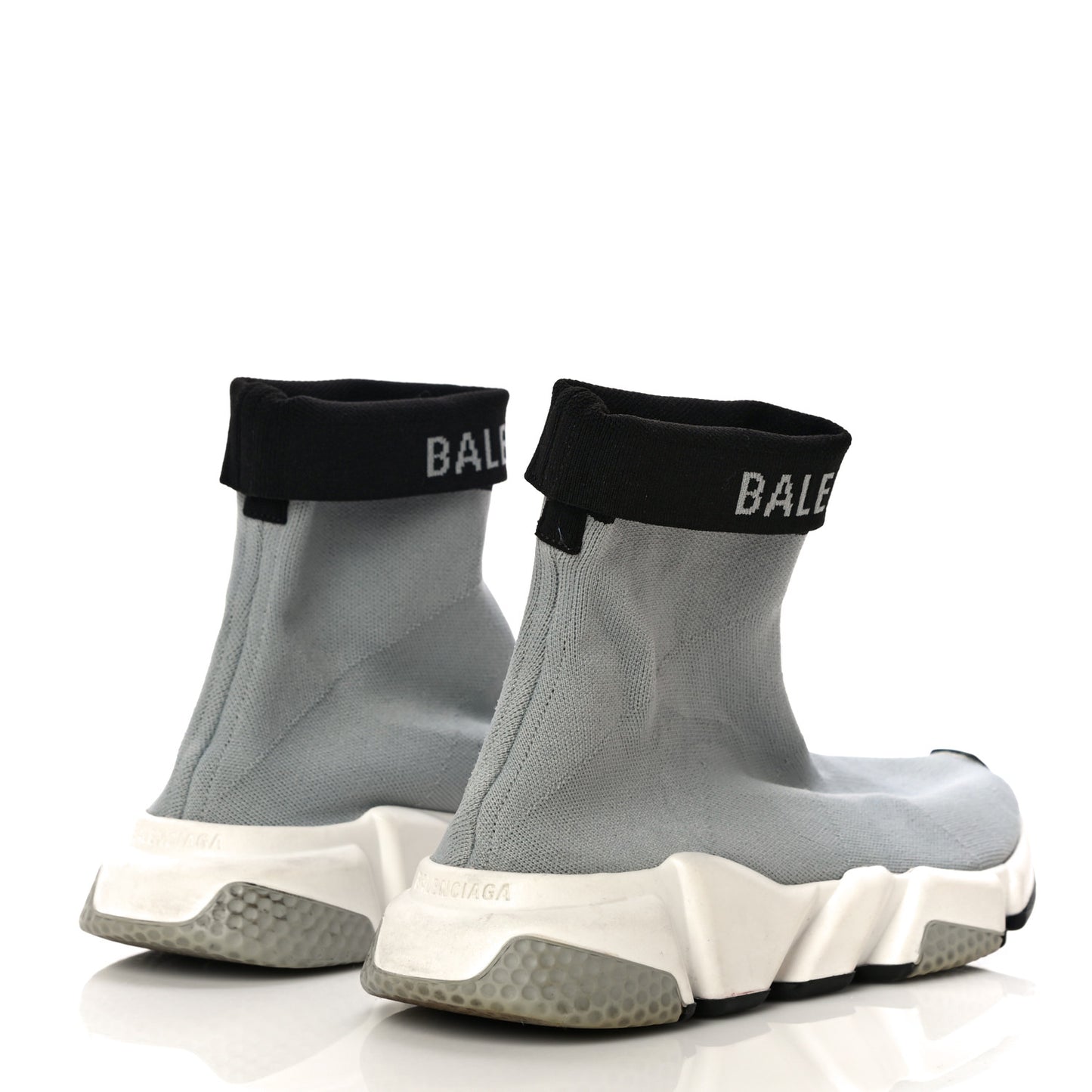 Neoprene Knit Womens Speed Cuffed Sneakers 39 Grey