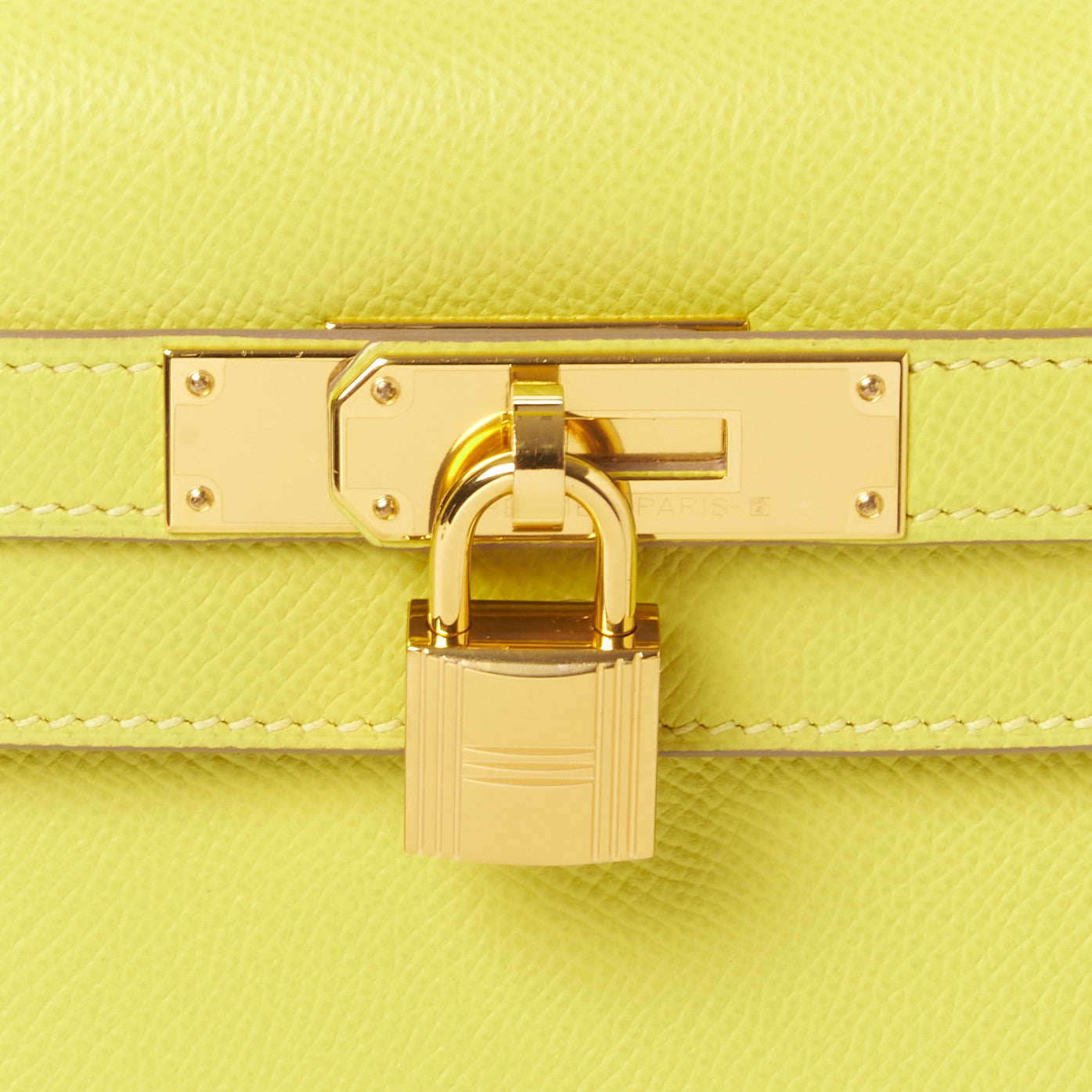 Hermes Epsom Kelly Sellier 28 Lime 16 of 33