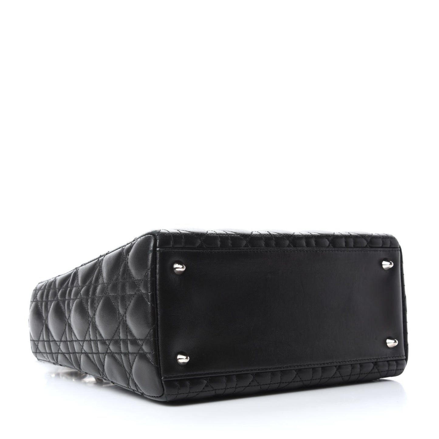 Lambskin Cannage Medium Lady Dior Black