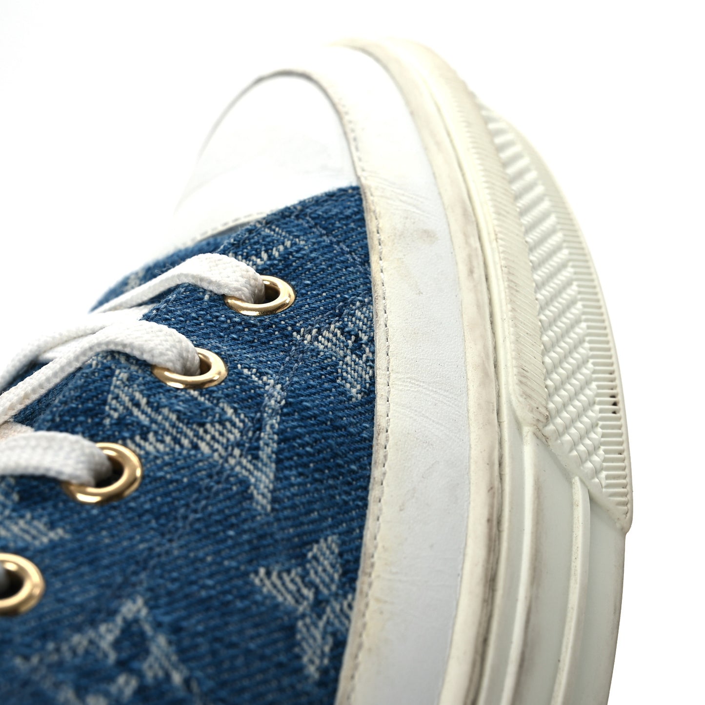 Denim Monogram Stellar Sneaker Boots 40 Bleu