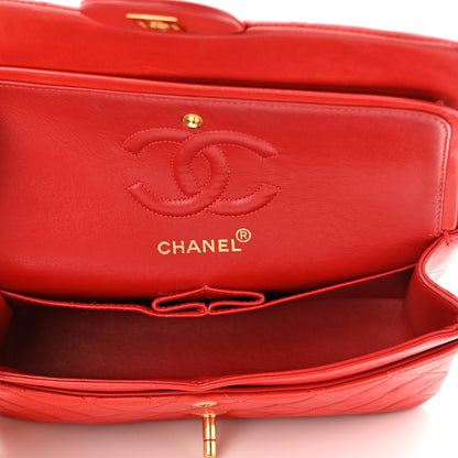 Chanel Lambskin Quilted Small Double Flap Red 13 of 13