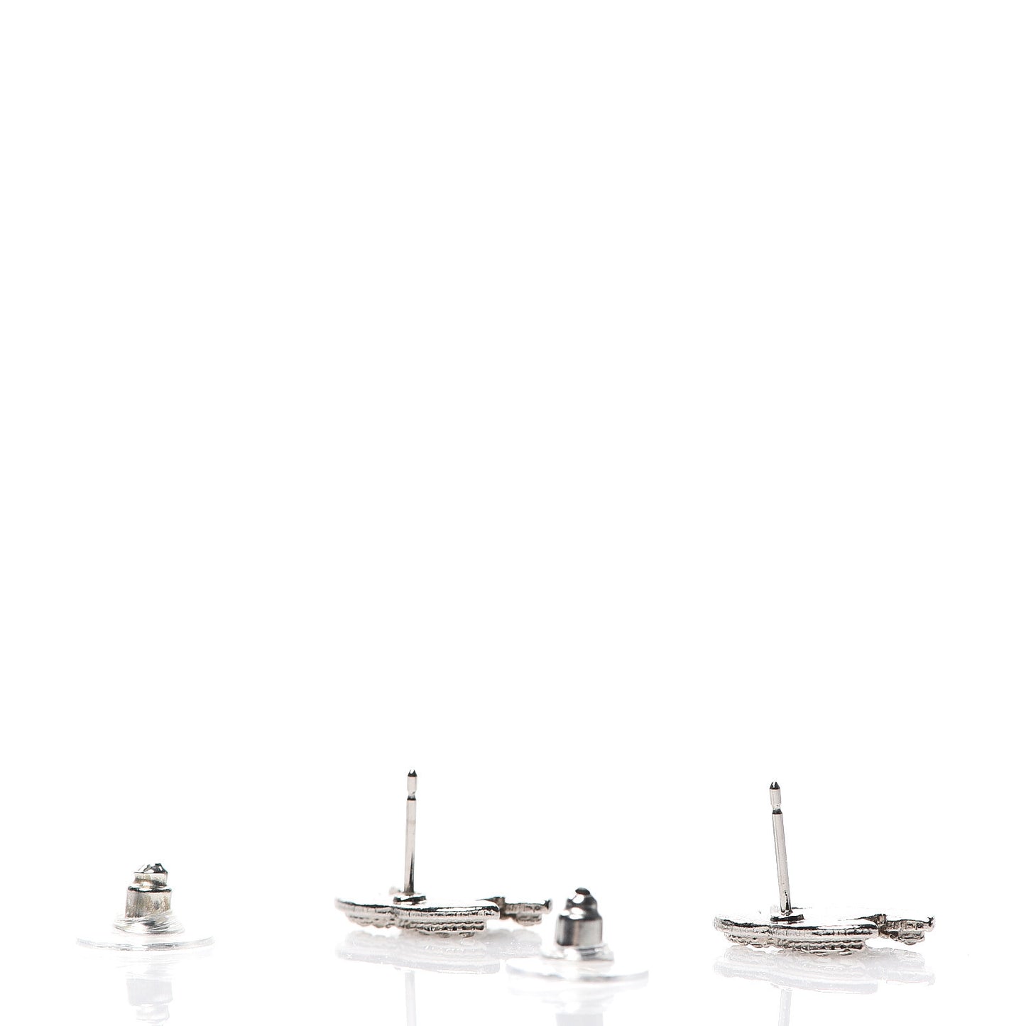 Crystal Mini Timeless CC Earrings Silver