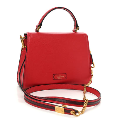 Valentino Garavani Grainy Calfskin Small VSling Top Handle Bag Rouge Pur Cerise 3 of 11