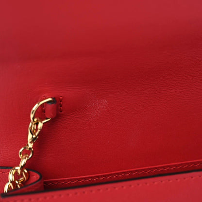 Gucci GG Supreme Monogram Blooms Chain Wallet Blue 10 of 11