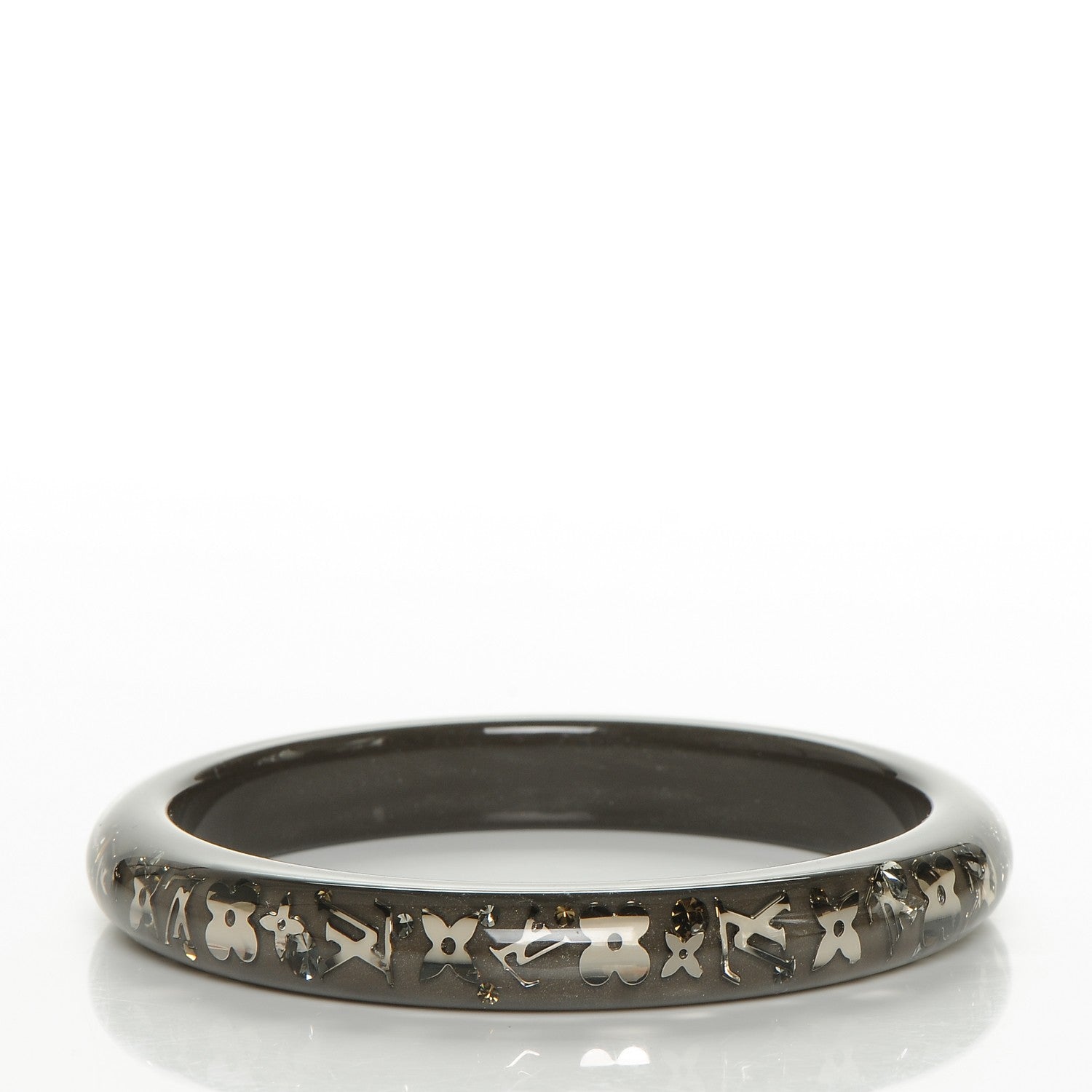 Louis Vuitton Resin Swarovski Small Inclusion Bracelet PM Grey 3 of 4