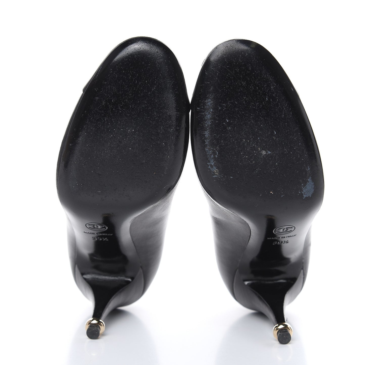 Lambskin Camellia Pumps 39.5 Black