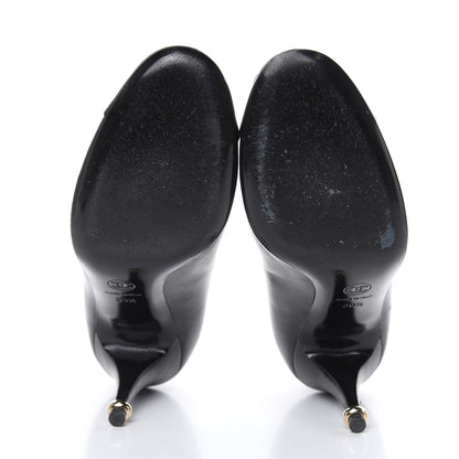 Chanel Lambskin Camellia Pumps 39.5 Black 5 of 12