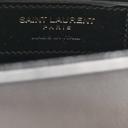 Saint Laurent Grain De Poudre Small Monogram Kate Satchel Black 6 of 10