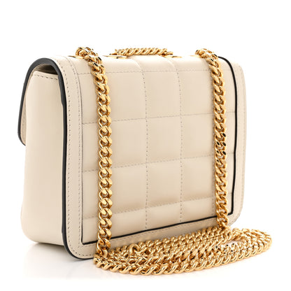 Gucci Calfskin Quilted Mini Deco Shoulder Bag Mystic White 3 of 13