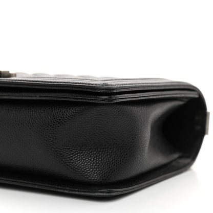 Chanel Caviar Quilted New Medium Boy Flap Black 10 of 12