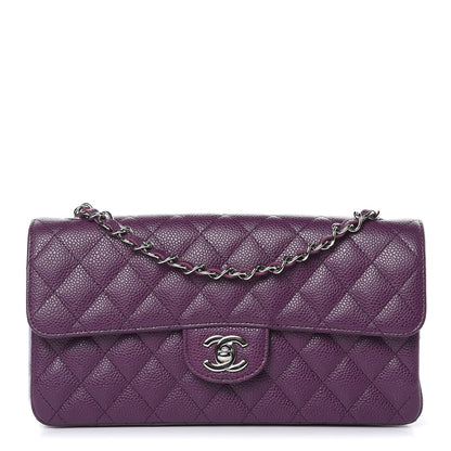 Chanel Caviar Quilted East West Flap Purple 1 of 10