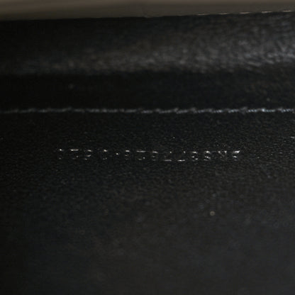 Saint Laurent Grain De Poudre Matelasse Chevron Monogram Chain Wallet Dark Beige 7 of 10