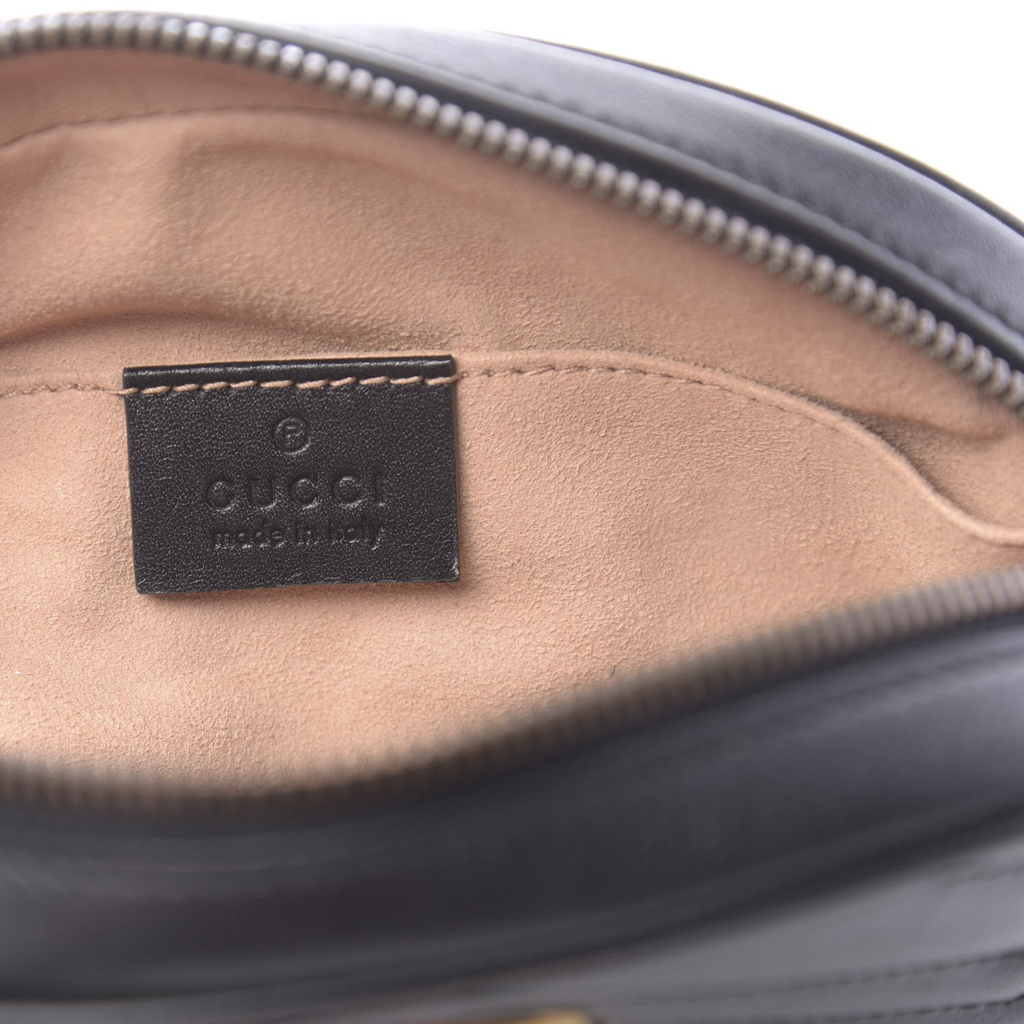Calfskin Matelasse GG Marmont Belt Bag 75 30 Black
