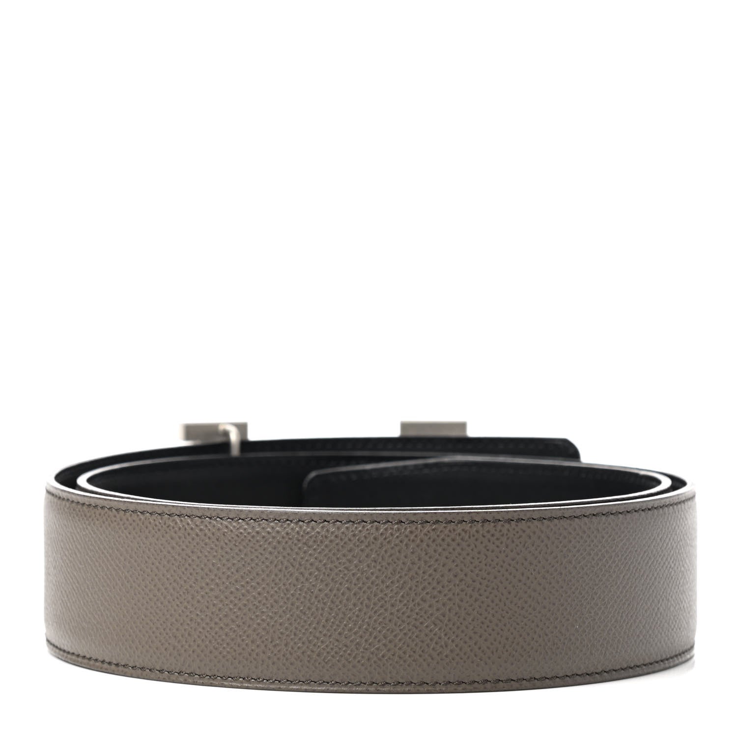Hermes Epsom Chamonix 42mm Constance 2 H Belt 85 Etain Black 2 of 5