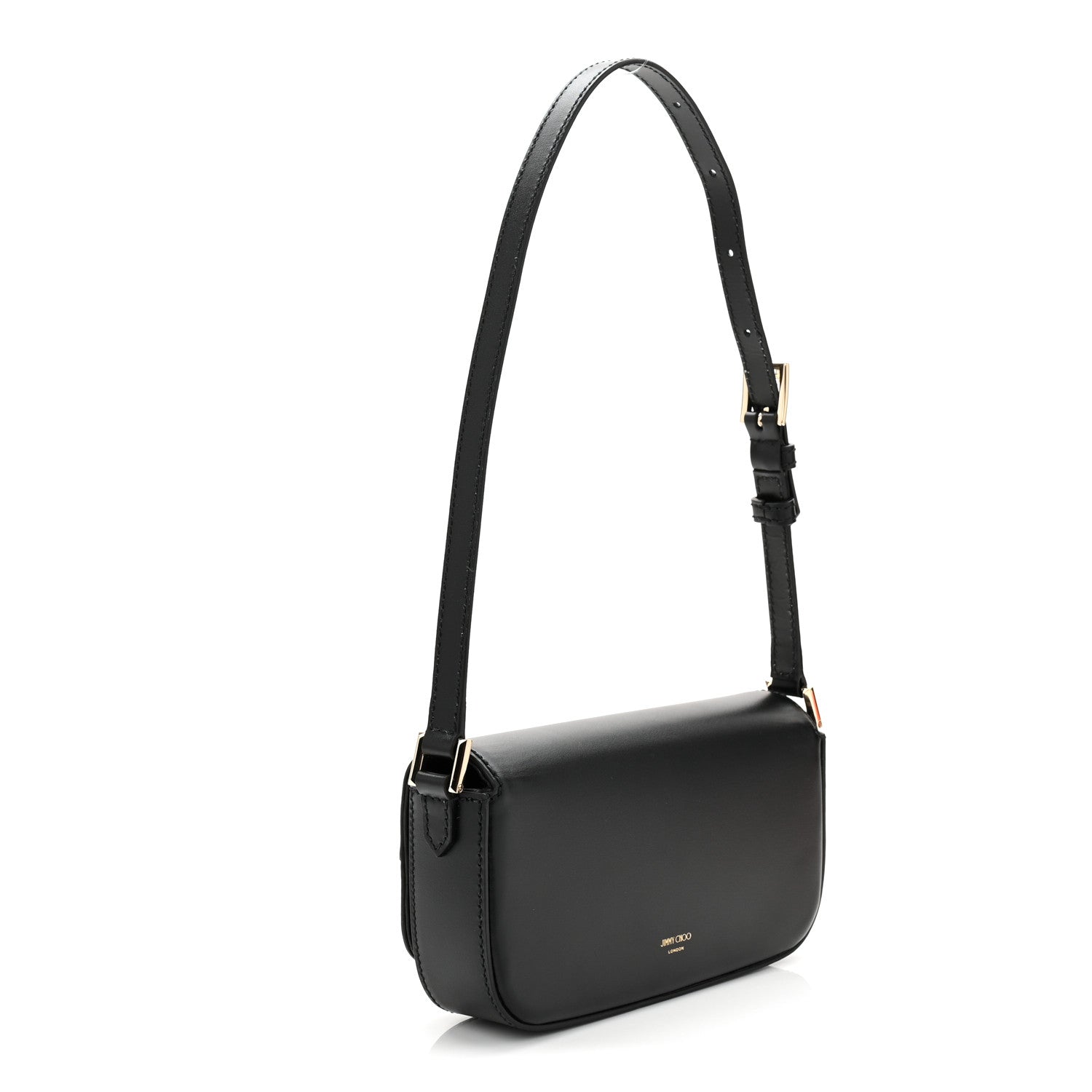 Jimmy Choo Calfskin Mini Avenue Shoulder Bag Black 3 of 9