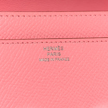 Hermes Epsom Constance Long Wallet Rose Confetti 6 of 7