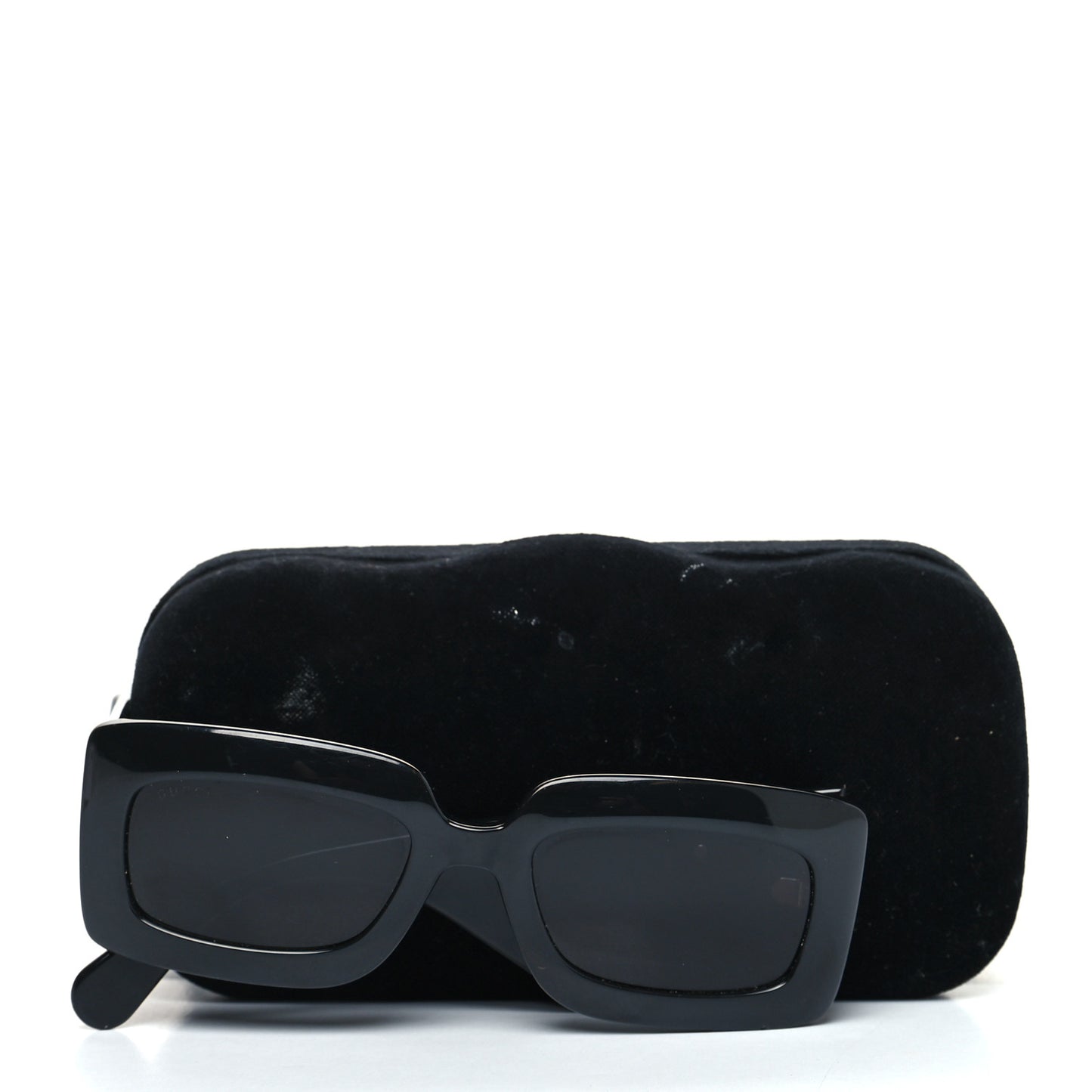 Acetate Rectangular Sunglasses GG0811S Black