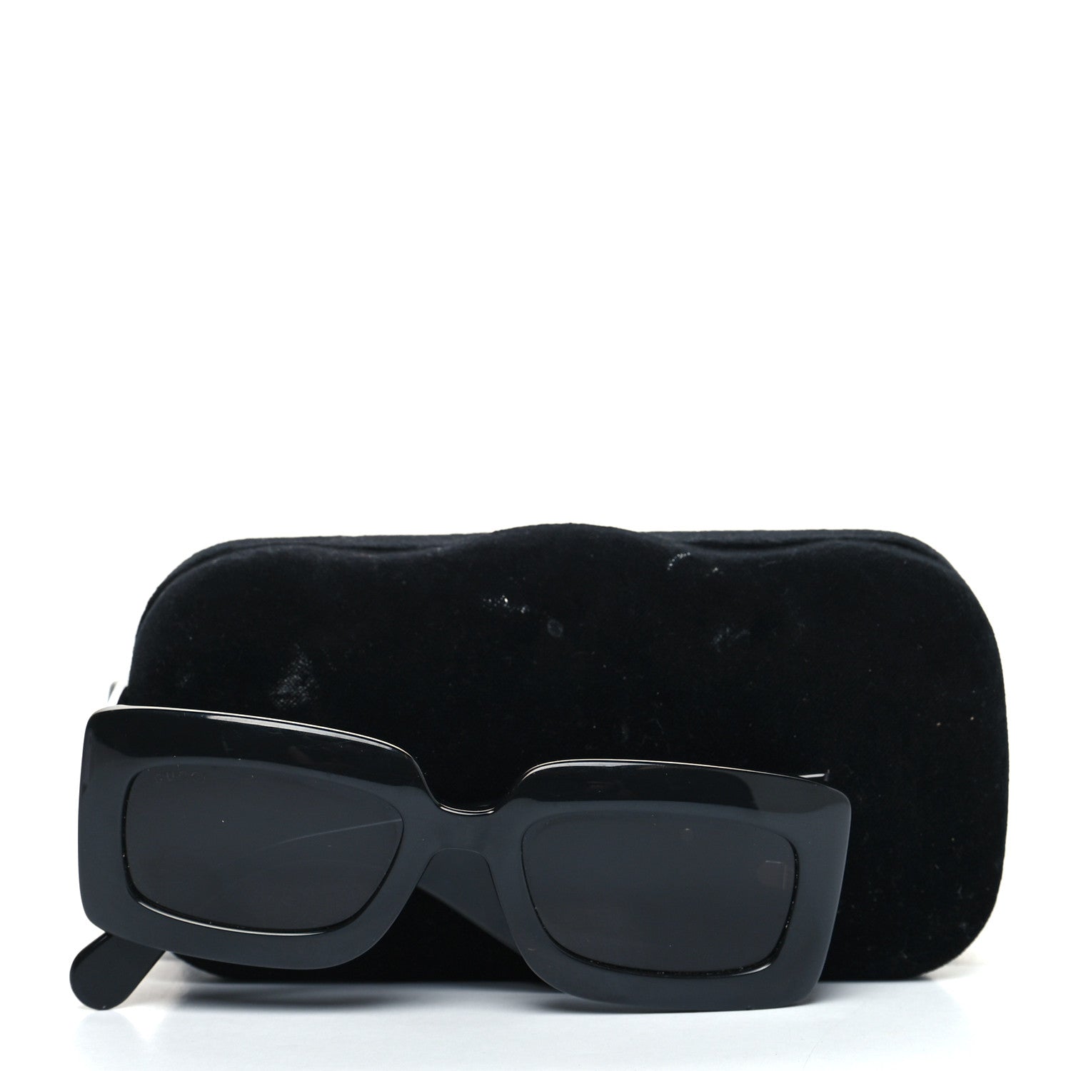 Gucci Acetate Rectangular Sunglasses GG0811S Black 9 of 9