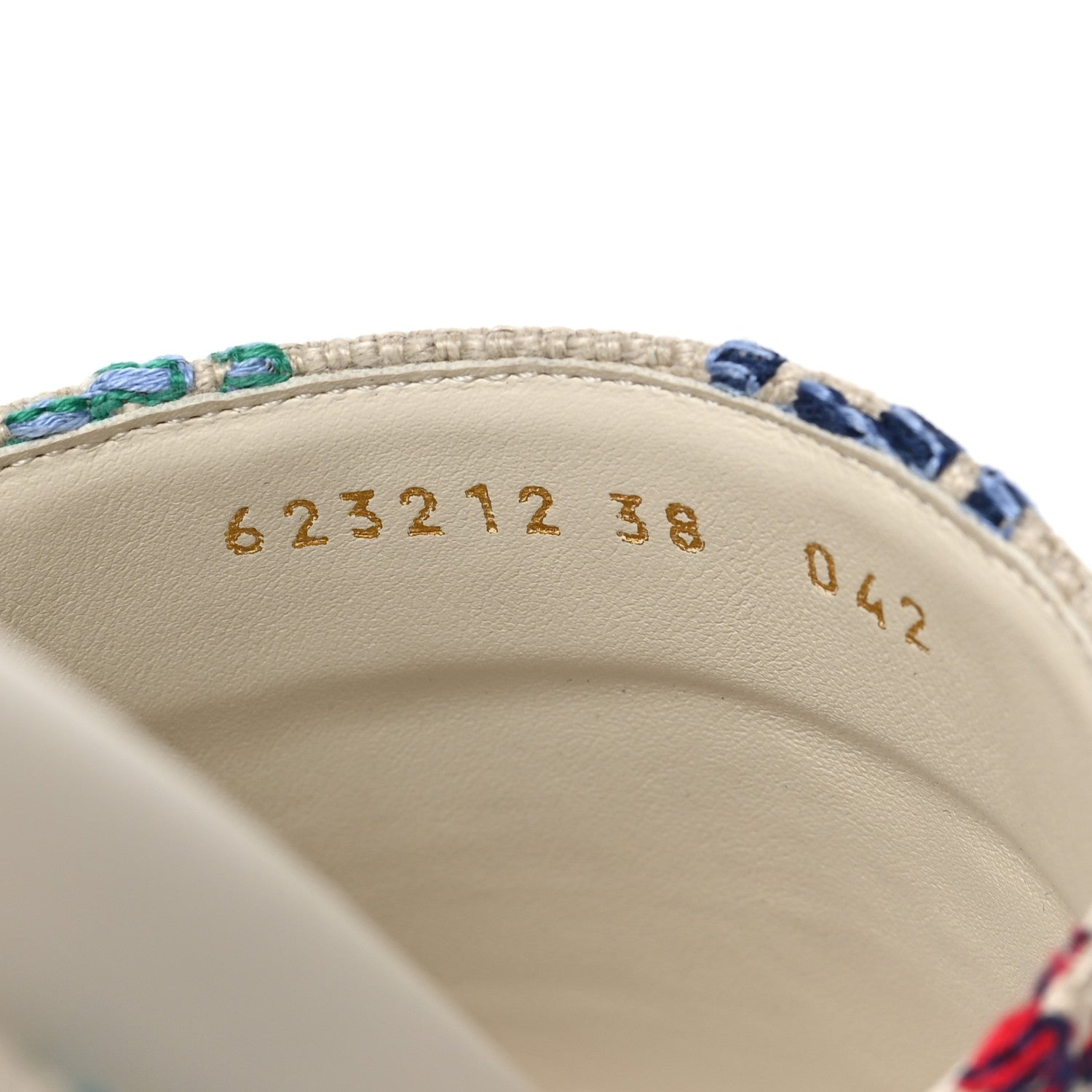 Gucci Linen Psychedelic Mini GG Monogram Angelina Platform 55mm Slide Sandals 38 Multicolor 5 of 9