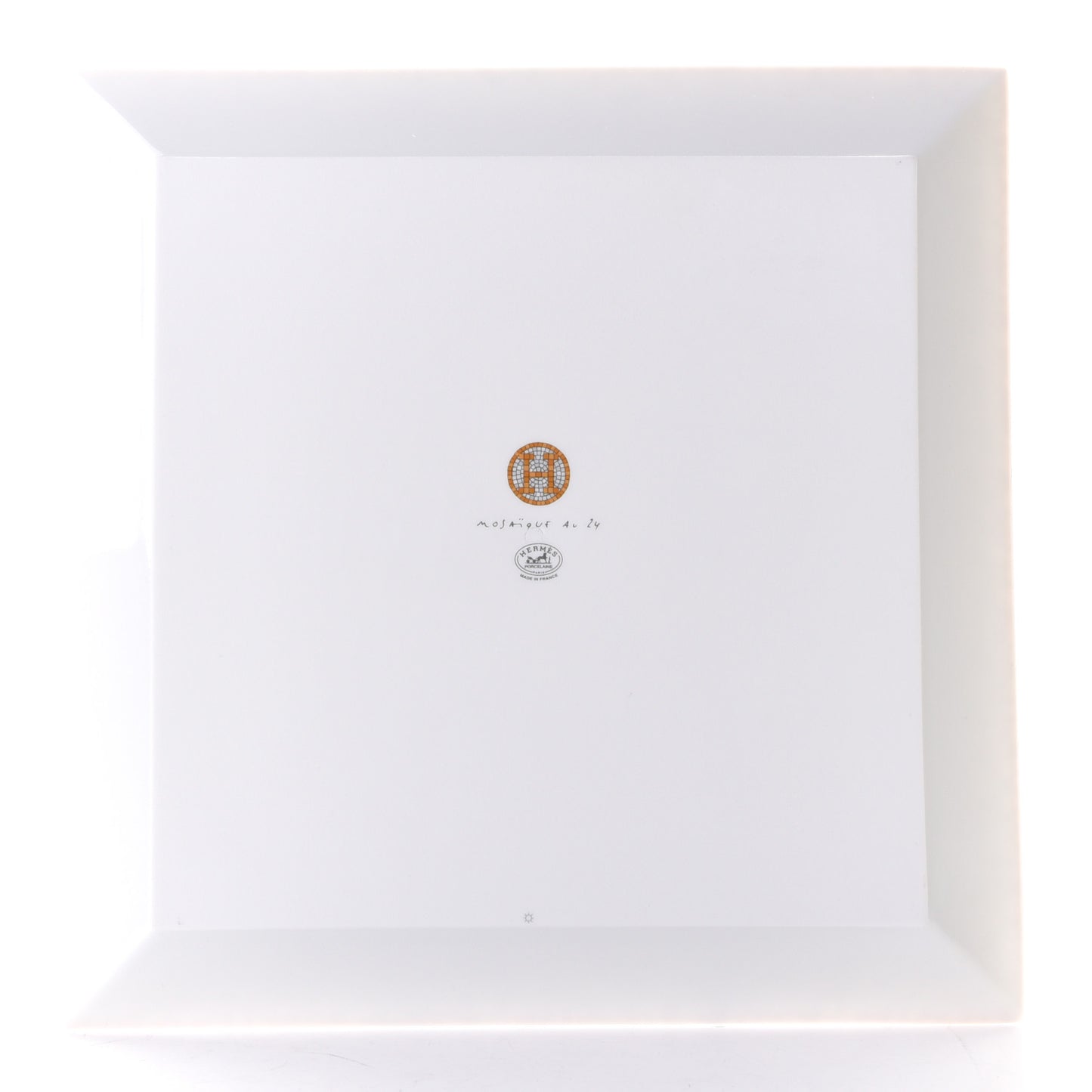 Porcelain Mosaique au 24 Square Plate 9.1"