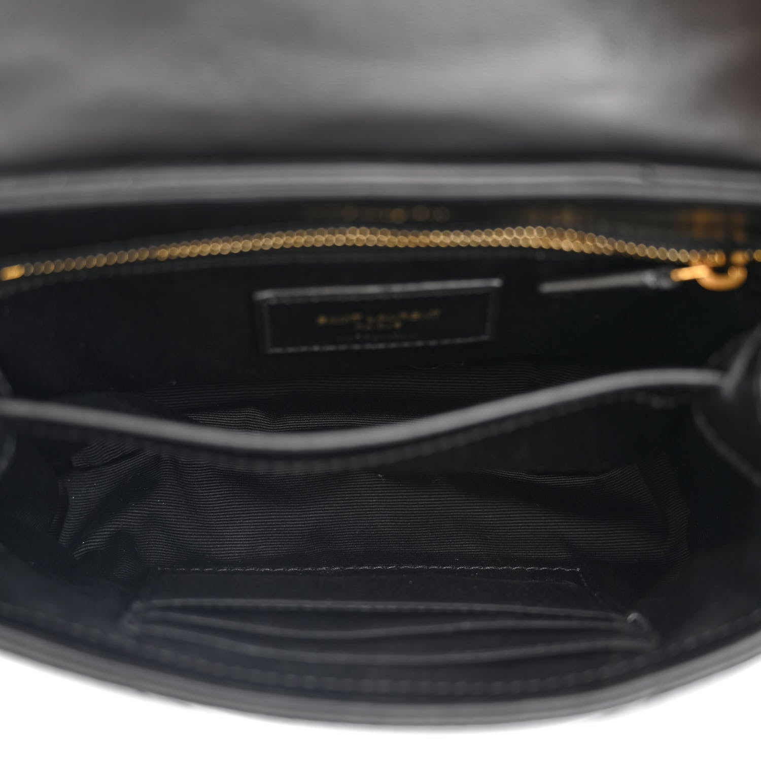 Saint Laurent Calfskin Y Quilted Monogram Toy Loulou Crossbody Bag Black 5 of 12