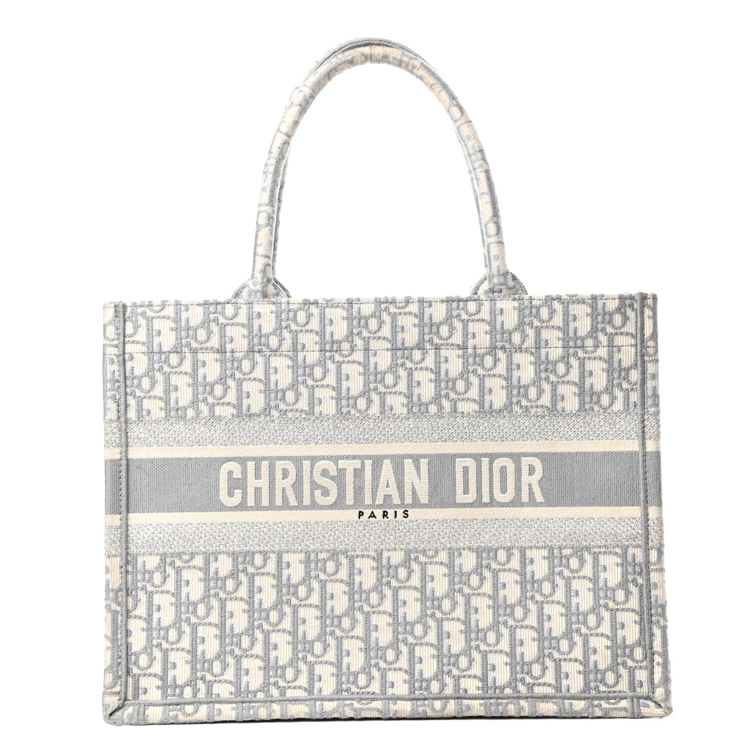 Christian Dior Oblique Medium Book Tote Grey 1 of 9