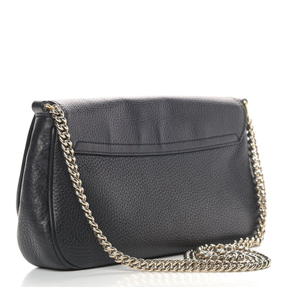 Gucci Pebbled Calfskin Medium Soho Flap Crossbody Black 2 of 10