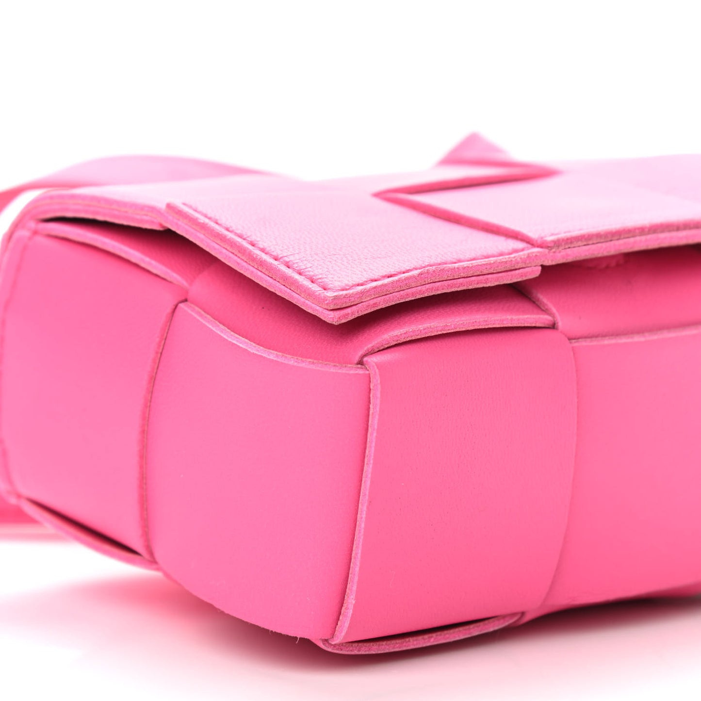 Lambskin Maxi Intrecciato Extra Mini Cassette Crossbody Bag Bon Bon