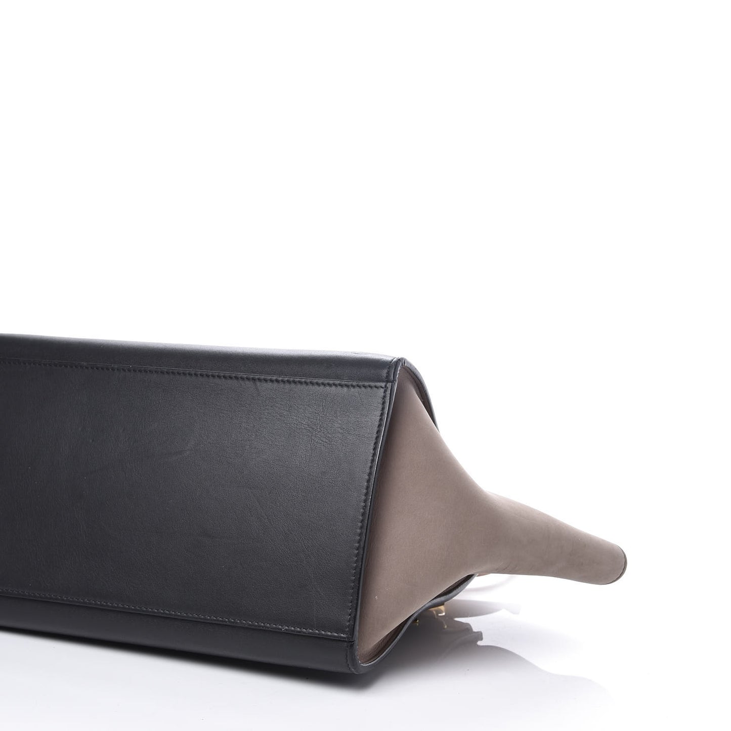 Smooth Calfskin Nubuck Small Tri-Color Trapeze Nude